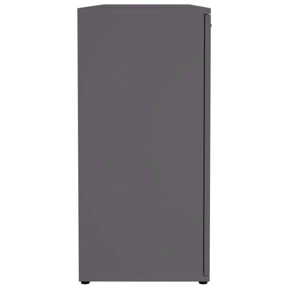 Aparador de madera contrachapada gris 120x35,5x75