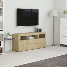 Mueble para TV madera contrachapada color roble 120x30x50