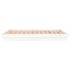 Estructura de cama con LED madera maciza blanca 180x200