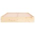 Estructura de cama de madera maciza 160x200