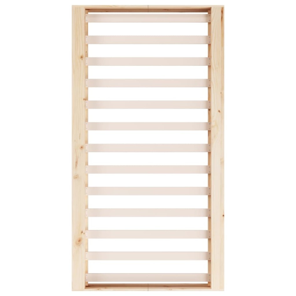 Estructura de cama de madera maciza 100x200