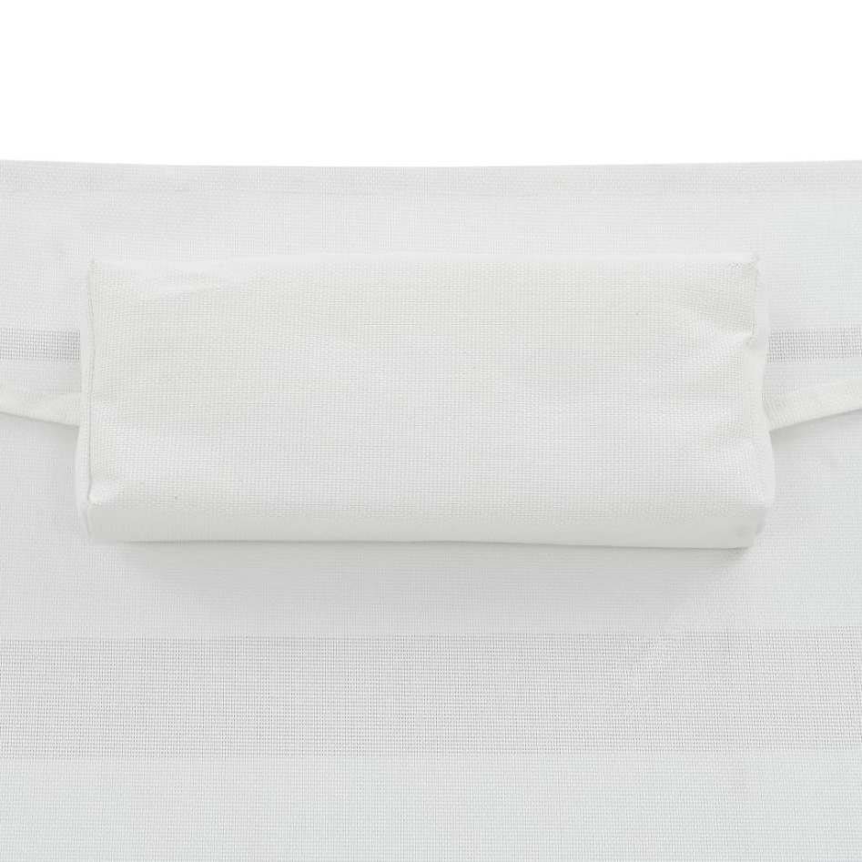 Tumbona de jardín con cojín ratán sintético