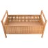 Banco de almacenamiento de madera maciza de nogal 93x49x49