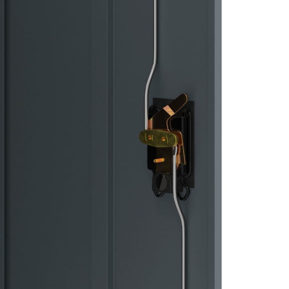 Armario archivador de acero gris antracita 90x40x105