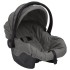 Carrito de bebés 3 en 1 de acero gris
