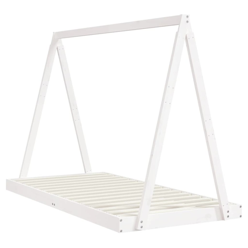 Estructura de cama para niños madera de pino blanco 90x190
