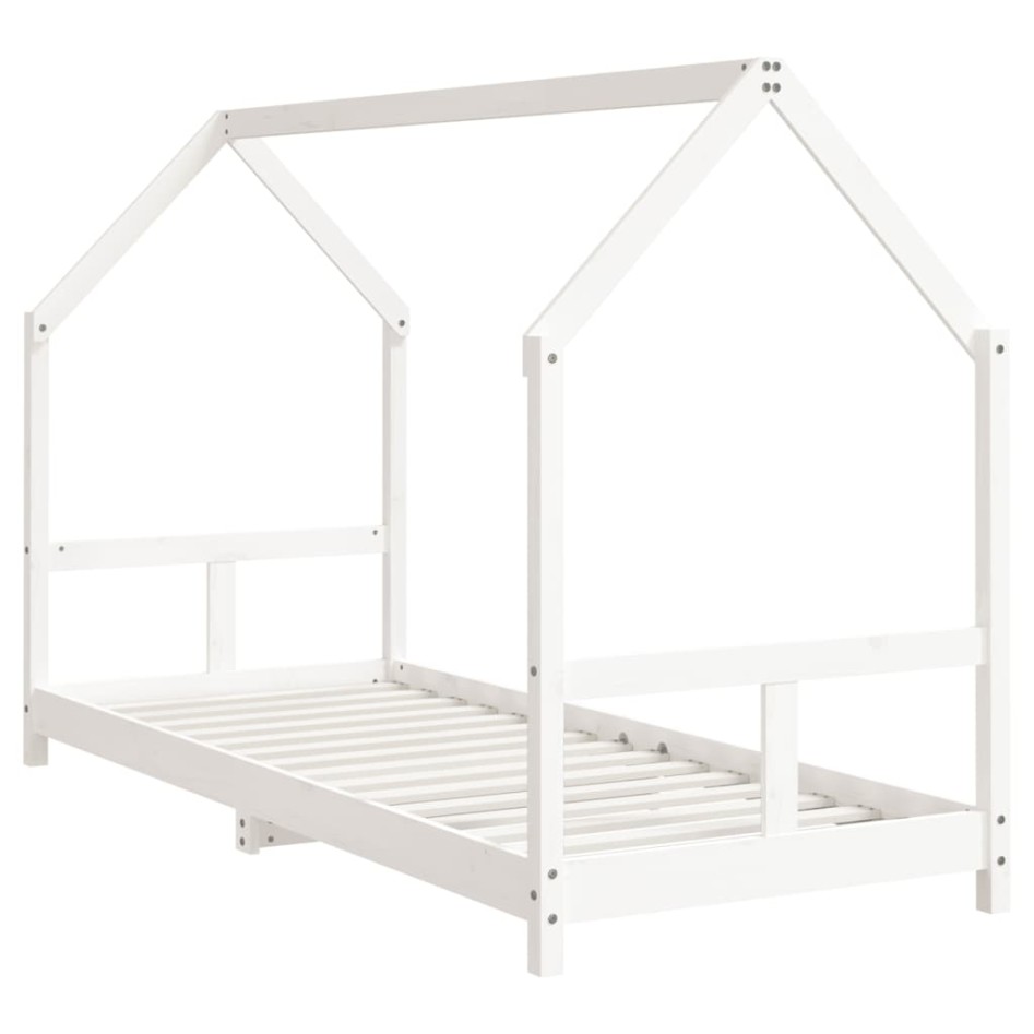 Estructura de cama para niños madera de pino blanco 80x200
