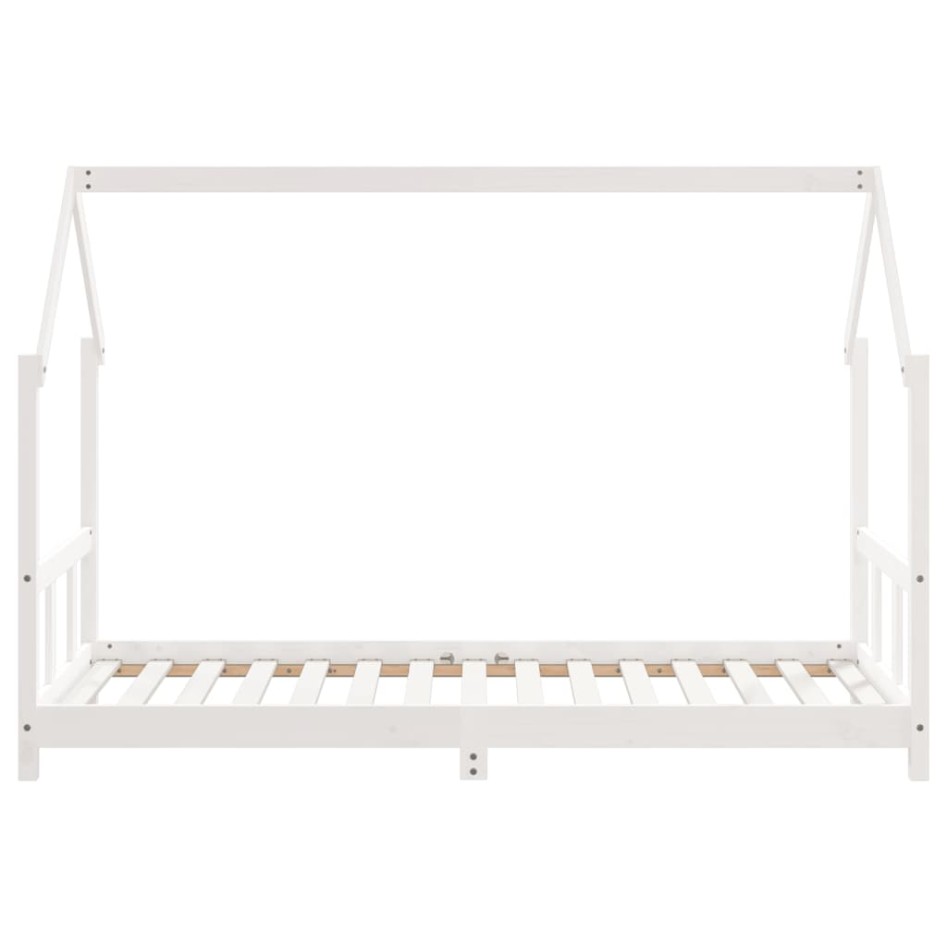 Estructura de cama para niños madera de pino blanco 90x190