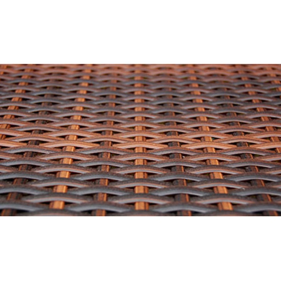 Set comedor de jardín 5 piezas y cojines ratán sintético