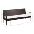 Set muebles de jardín 5 piezas y cojines ratán sintético