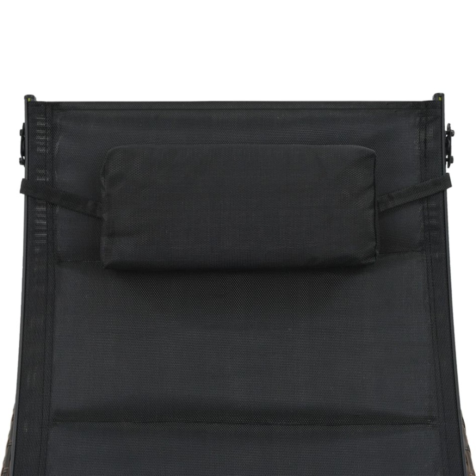 Tumbona de ratán sintético y textileno