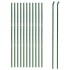 Cerca de alambre de acero galvanizado verde 1,4x25