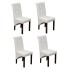 Sillas de comedor 4 unidades cuero sintético