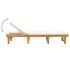 Tumbona plegable con cojín madera maciza de