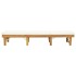 Tumbona plegable con cojín madera maciza de