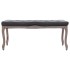 Banco lino y madera maciza gris oscuro 110x38x48