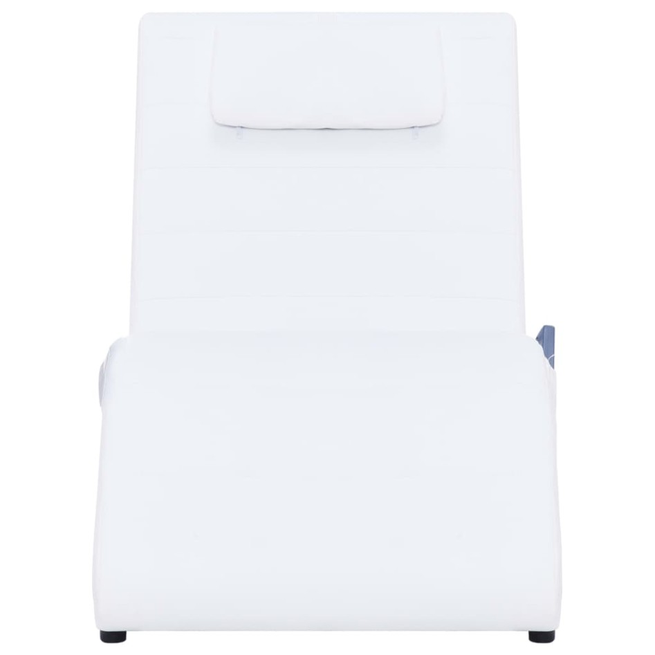 Diván de masaje con almohada de cuero sintético