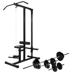 Máquina musculación Power Tower con pesas y mancuernas 30,5