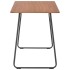 Juego de comedor 5 piezas acero y madera contrachapada