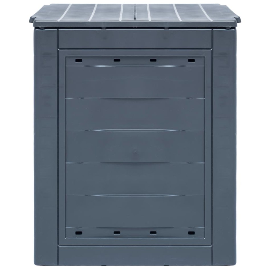 Compostadores de jardín 2 unidades gris 520 L 60x60x73