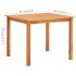 Set comedor de jardín 3 pzas y cojines madera maciza de