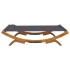Tumbona con dosel madera curvada gris antracita 165x188,5x46