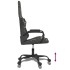 Silla gaming de masaje cuero sintético negro y