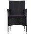 Set de muebles de jardín 4 pzas y cojines ratán sintético