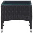 Set de muebles de jardín 4 pzas y cojines ratán sintético
