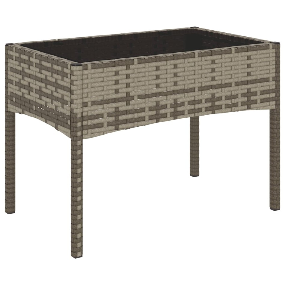 Set de muebles de jardín 4 pzas y cojines ratán sintético