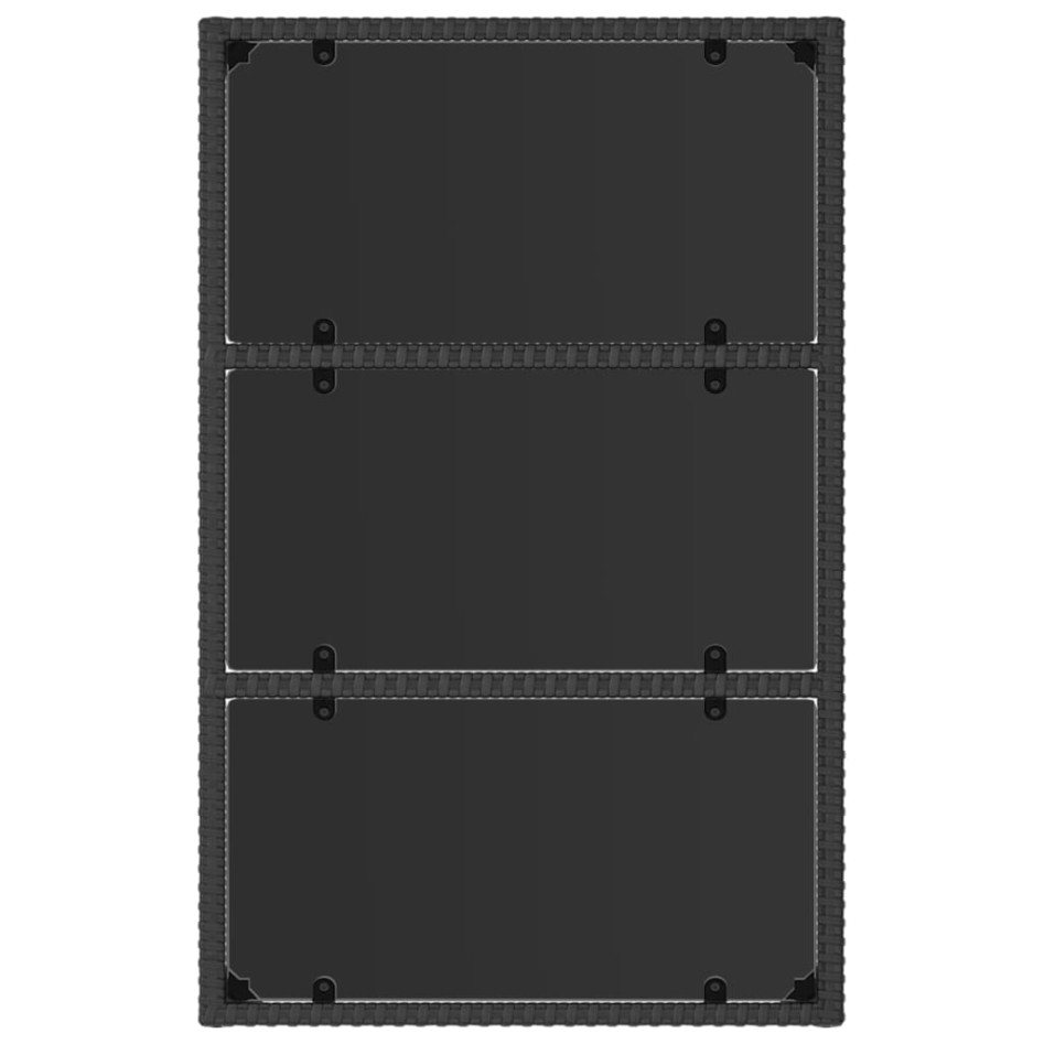 Juego de jardín con cojines 4 piezas ratán sintético