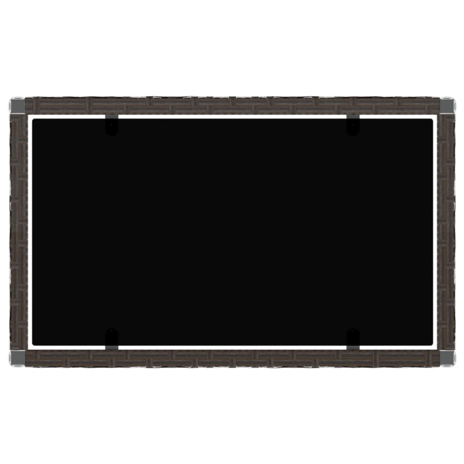 Set muebles de jardín 4 piezas y cojines ratán sintético