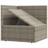 Set de muebles de jardín 3 pzas y cojines ratán sintético