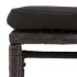 Set muebles de jardín 6 piezas y cojines ratán sintético
