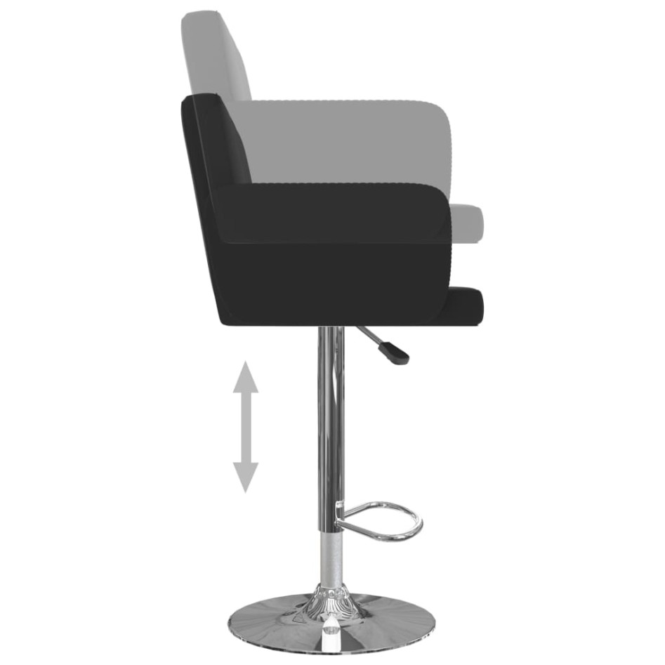 Taburetes de barra de cocina 2 unidades cuero sintético