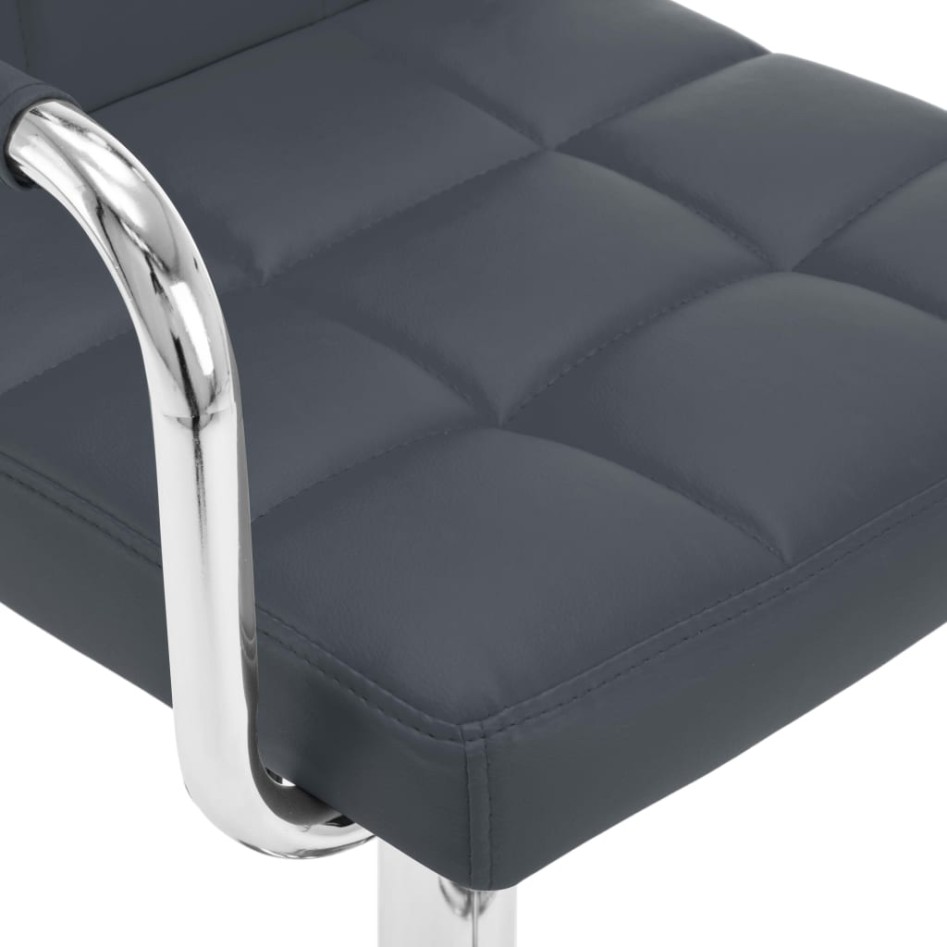 Taburetes de cocina 2 unidades cuero sintético