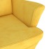 Sillón de terciopelo amarillo