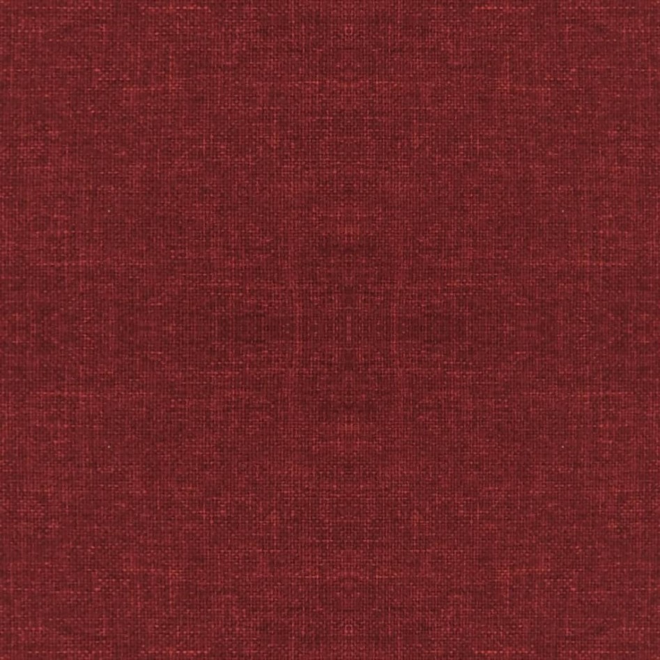 Sillas de comedor giratorias 4 unidades tela rojo