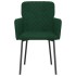 Sillas de comedor 2 unidades terciopelo verde