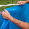 Liner Azul para piscina Gre ovalada 730 x 375 x 120