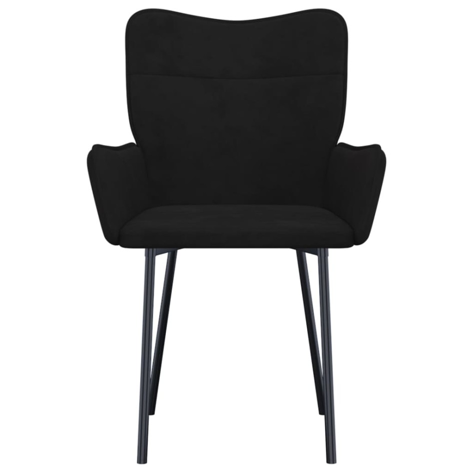 Sillas de comedor 2 unidades terciopelo