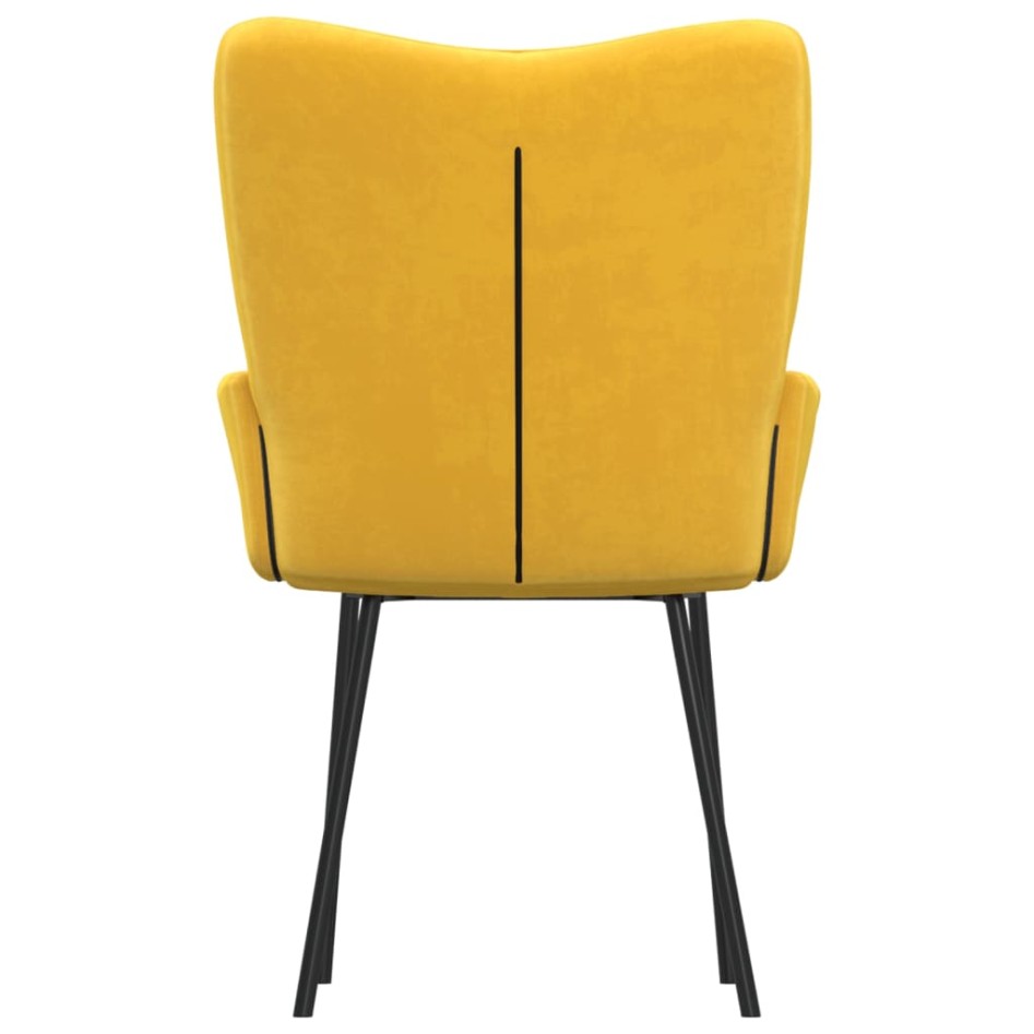 Sillas de comedor 2 unidades terciopelo