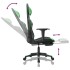Silla gaming de masaje y reposapiés cuero sintético negro