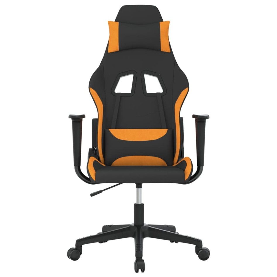 Silla gaming de masaje tela negro y