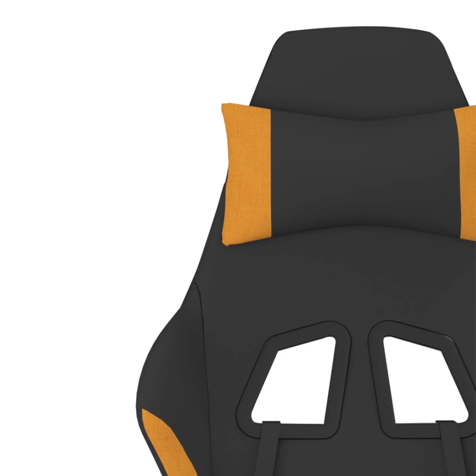 Silla gaming de masaje tela negro y