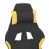 Silla gaming de masaje con reposapiés tela negro y