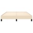 Estructura de cama de tela color crema 140x200