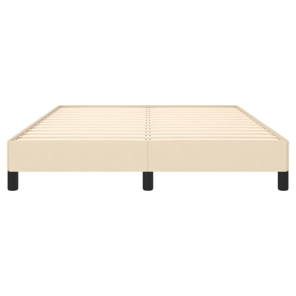 Estructura de cama de tela color crema 140x200