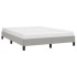 Estructura de cama de tela gris claro 140x190