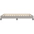 Estructura de cama de tela gris claro 140x190